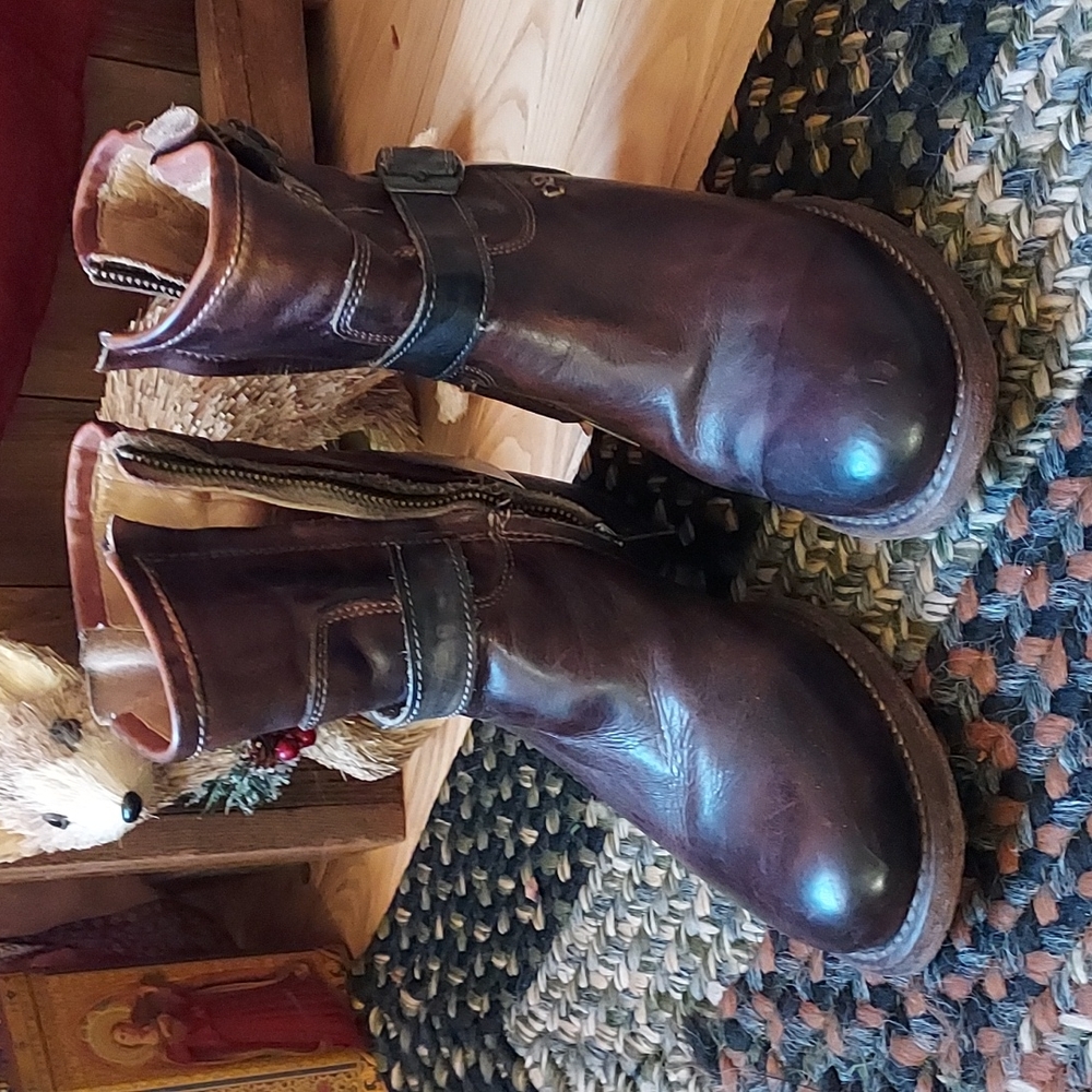 COPY - Bed stu burgundy ankle boot 38.5